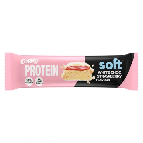 Corny Protein Soft White Choc Strawberry Flavour
